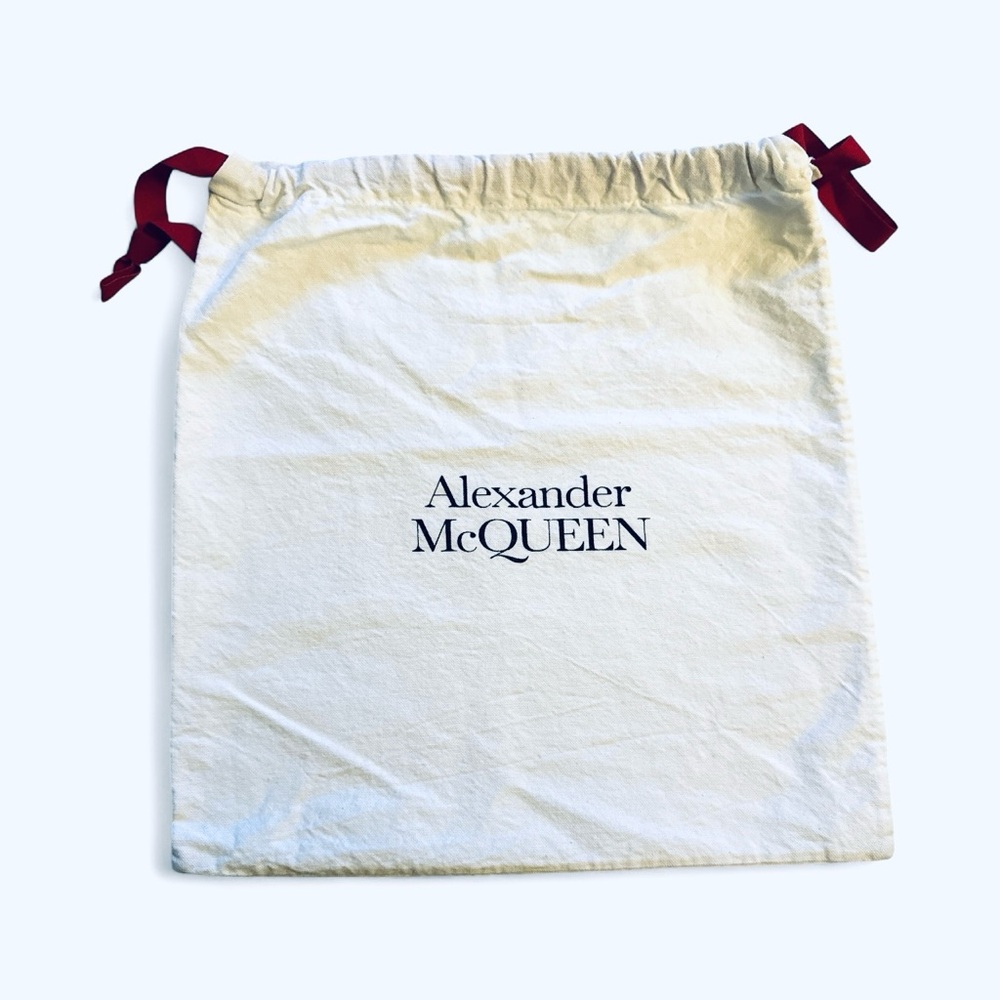 Alexander McQueen Cream Bag with Red Accents